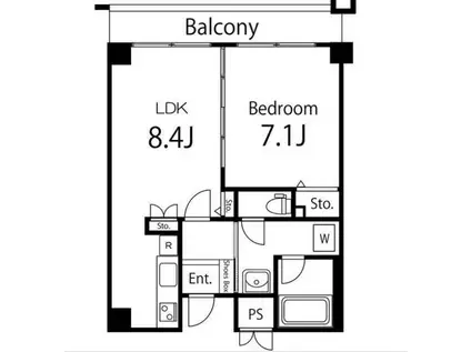 ガーデン杉並方南(1LDK/3階)の間取り写真