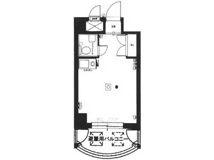 日興パレス伊勢佐木町北(ワンルーム/2階)の間取り写真