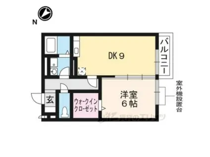 セジュール南堅田(1LDK/2階)の間取り写真