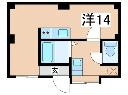 コーポ共和(ワンルーム/1階)の間取り写真