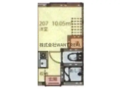 ゴールデンヒルズ(ワンルーム/2階)の間取り写真