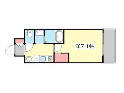 セファミ御影(1K/3階)の間取り写真