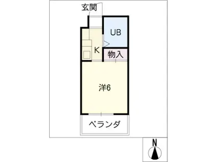 メゾンド・スクワール(ワンルーム/4階)の間取り写真