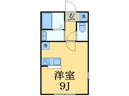 TIERRA(ワンルーム/1階)の間取り写真