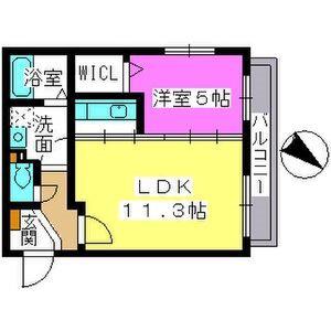 レスピーザIII(1LDK/3階)の間取り写真