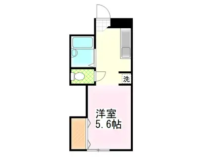 モンシャトーフジ(1K/1階)の間取り写真