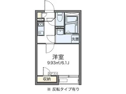 レオネクストグリーンヒルズ(1K/1階)の間取り写真