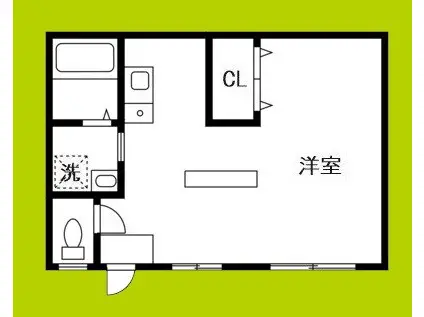 和歌之荘アネックス(ワンルーム/1階)の間取り写真