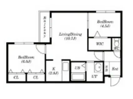 SEVENTH COURT MOTOMACHI(2LDK/3階)の間取り写真