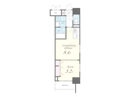 ROOTS SHINJYUKU WAKAMATSUCHO(1LDK/2階)の間取り写真