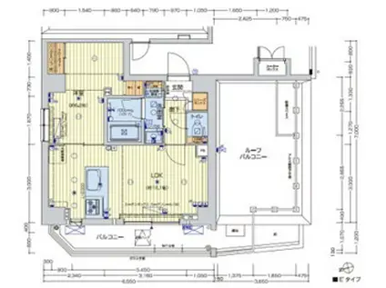 レオンコンフォート池田山 14階(1LDK/14階)の間取り写真