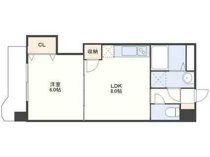 グレイス平田(1LDK/7階)の間取り写真