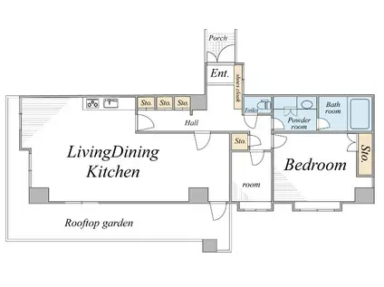 ロイヤルアネックス(2LDK/12階)の間取り写真