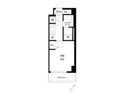 アーバンパーク行徳ステーションフロント(1K/4階)の間取り写真