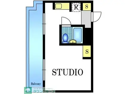 TOP片倉第1(ワンルーム/5階)の間取り写真
