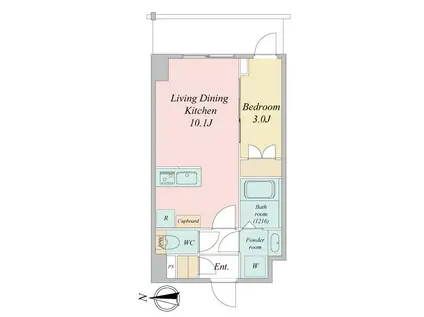 LIME RESIDENCE KAWAGUCHI イースト(1LDK/5階)の間取り写真