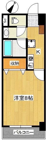 PLANTIER(1K/4階)の間取り写真