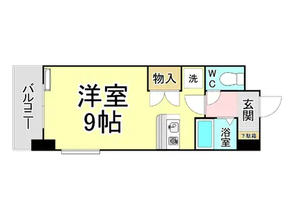 グローリー門司駅前(ワンルーム/6階)の間取り写真