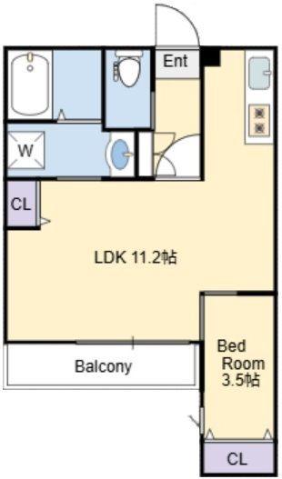 GRACIM01(1LDK/1階)の間取り写真
