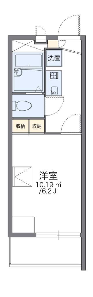 レオパレスMIOPOSTO(1K/2階)の間取り写真