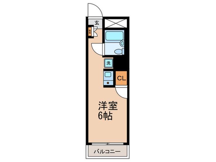 メゾンマークワン(ワンルーム/3階)の間取り写真