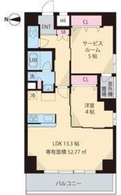 コルザKII(1SLDK/3階)の間取り写真