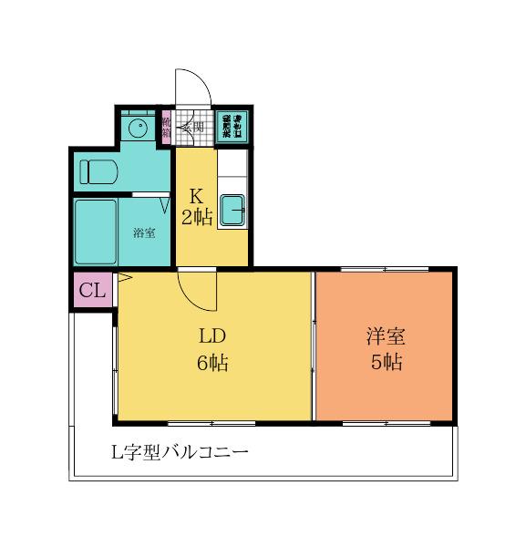 ロイヤルキャッスル(1LDK/10階)の間取り写真