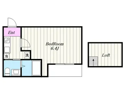 アザーレ・パッシオ相武台前(1K/3階)の間取り写真