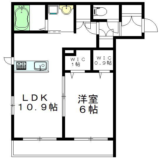 ヘーベルメゾン阿佐ヶ谷(1LDK/3階)の間取り写真