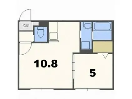 LA・CLASSE駒場町(1LDK/2階)の間取り写真