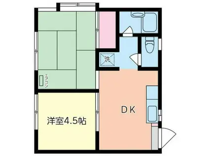 いずみのハイツ(2DK/1階)の間取り写真