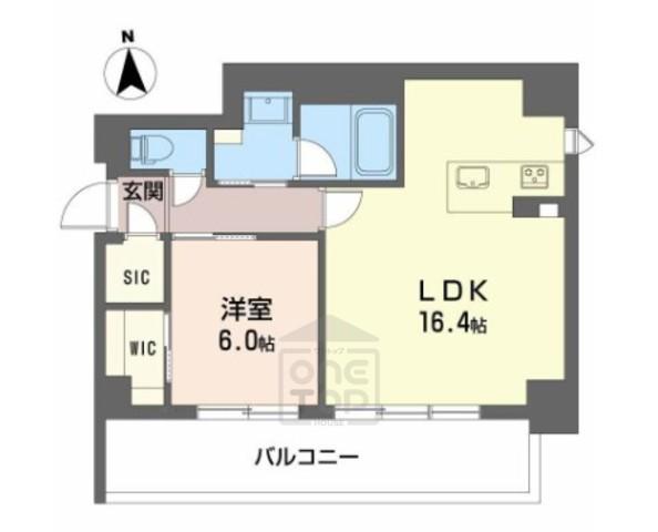 グラン セレニオ 江坂(1LDK/3階)の間取り写真