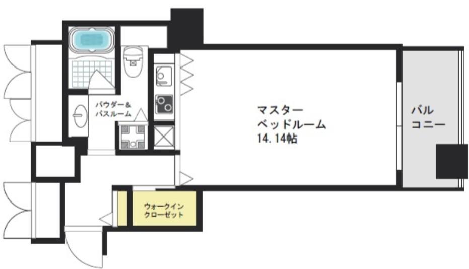 ザ タワー大阪レジデンス(ワンルーム/6階)の間取り写真