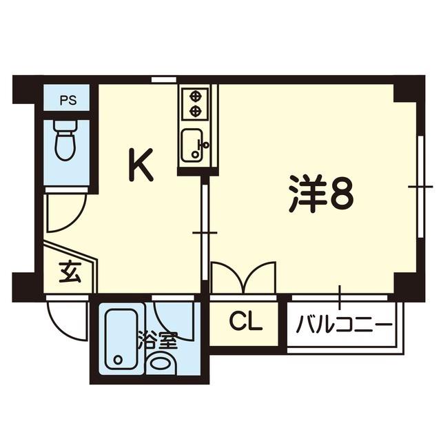 ハウスセーラム(1K/3階)の間取り写真