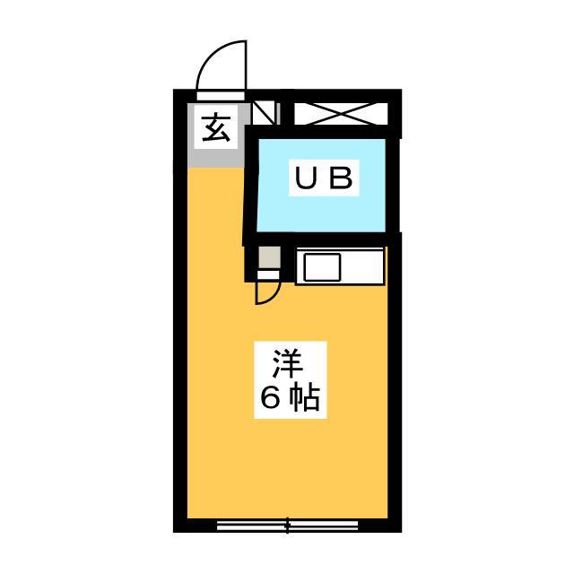 メゾンドノア大横町(ワンルーム/4階)の間取り写真