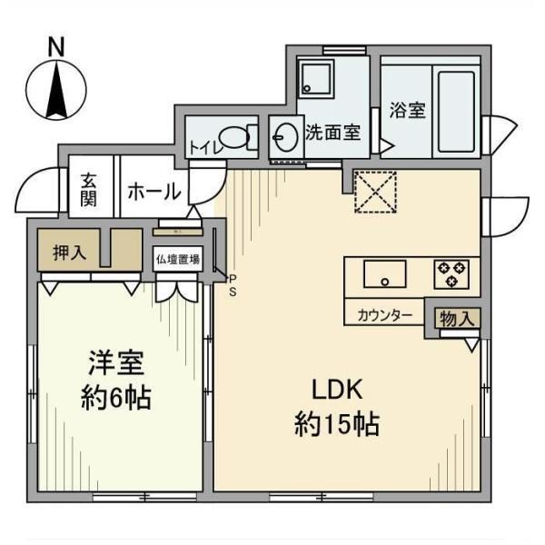 瀬崎戸建(1LDK/1階)の間取り写真