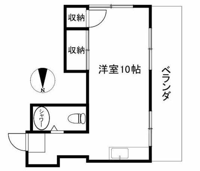 東十条駅前マンション(ワンルーム/5階)の間取り写真