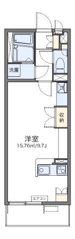 レオネクスト中川III(ワンルーム/1階)の間取り写真
