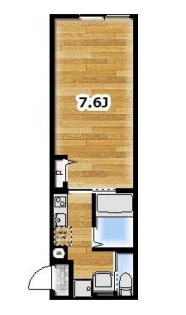 AMBITION南栗原(1K/3階)の間取り写真