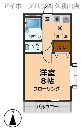 ルーエ久我山(1K/2階)の間取り写真