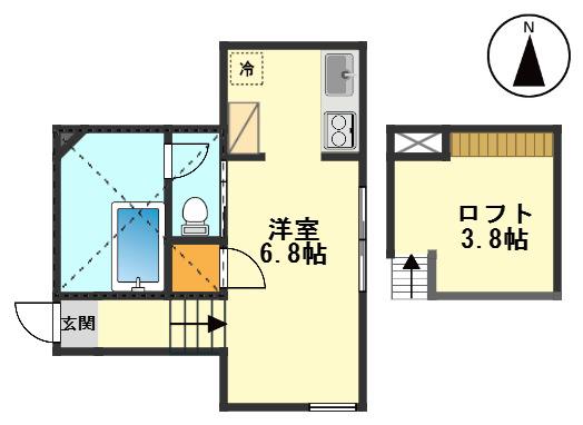 MY STYLE KOIWA(ワンルーム/1階)の間取り写真