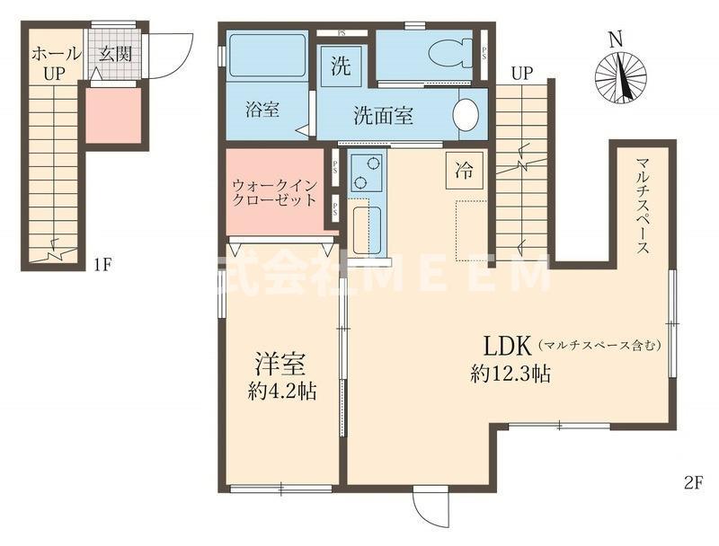 COZY KAI(1LDK/2階)の間取り写真