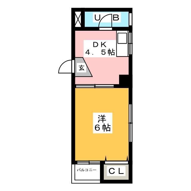 第5光ハイツ(1K/3階)の間取り写真
