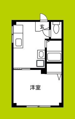 ミクスト十三東(1DK/3階)の間取り写真