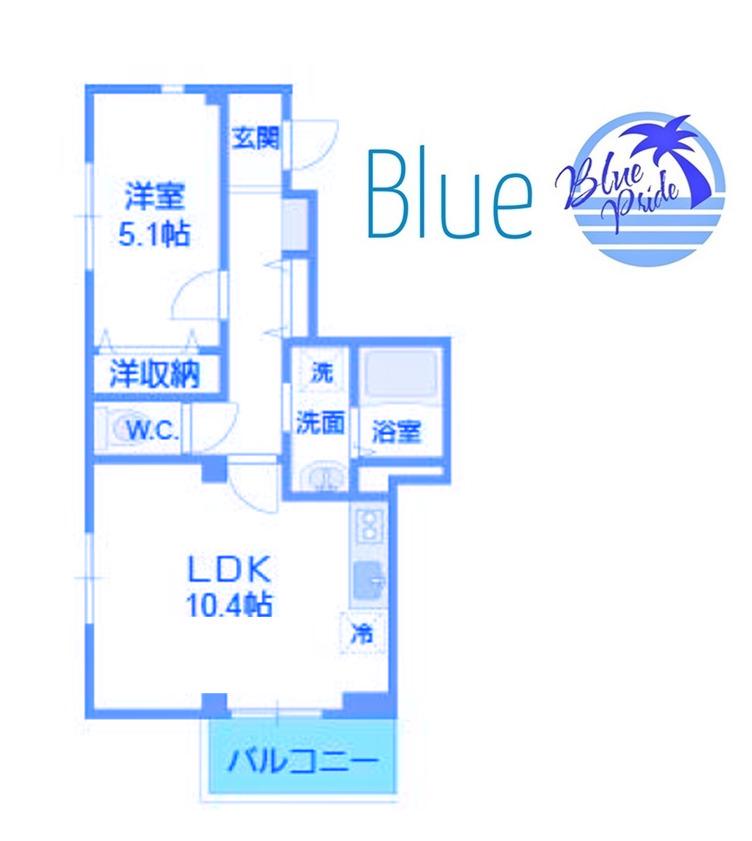 イーセブン湘南(1LDK/2階)の間取り写真