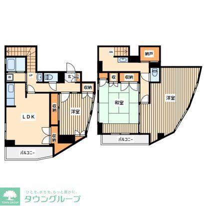米川ビル(3SLDK/6階)の間取り写真