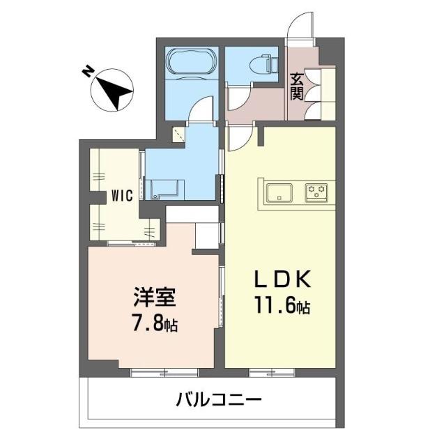 アルテMM(1LDK/2階)の間取り写真