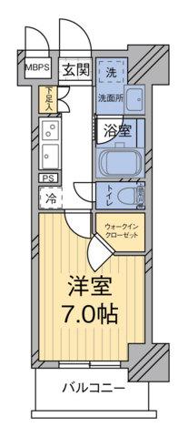 MODIER YOYOGI RESIDENCE(1K/4階)の間取り写真
