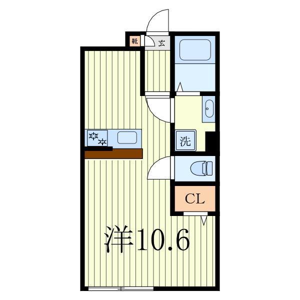 MQUARTO梅郷II(ワンルーム/1階)の間取り写真