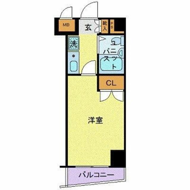 カテリーナ大森(1K/5階)の間取り写真